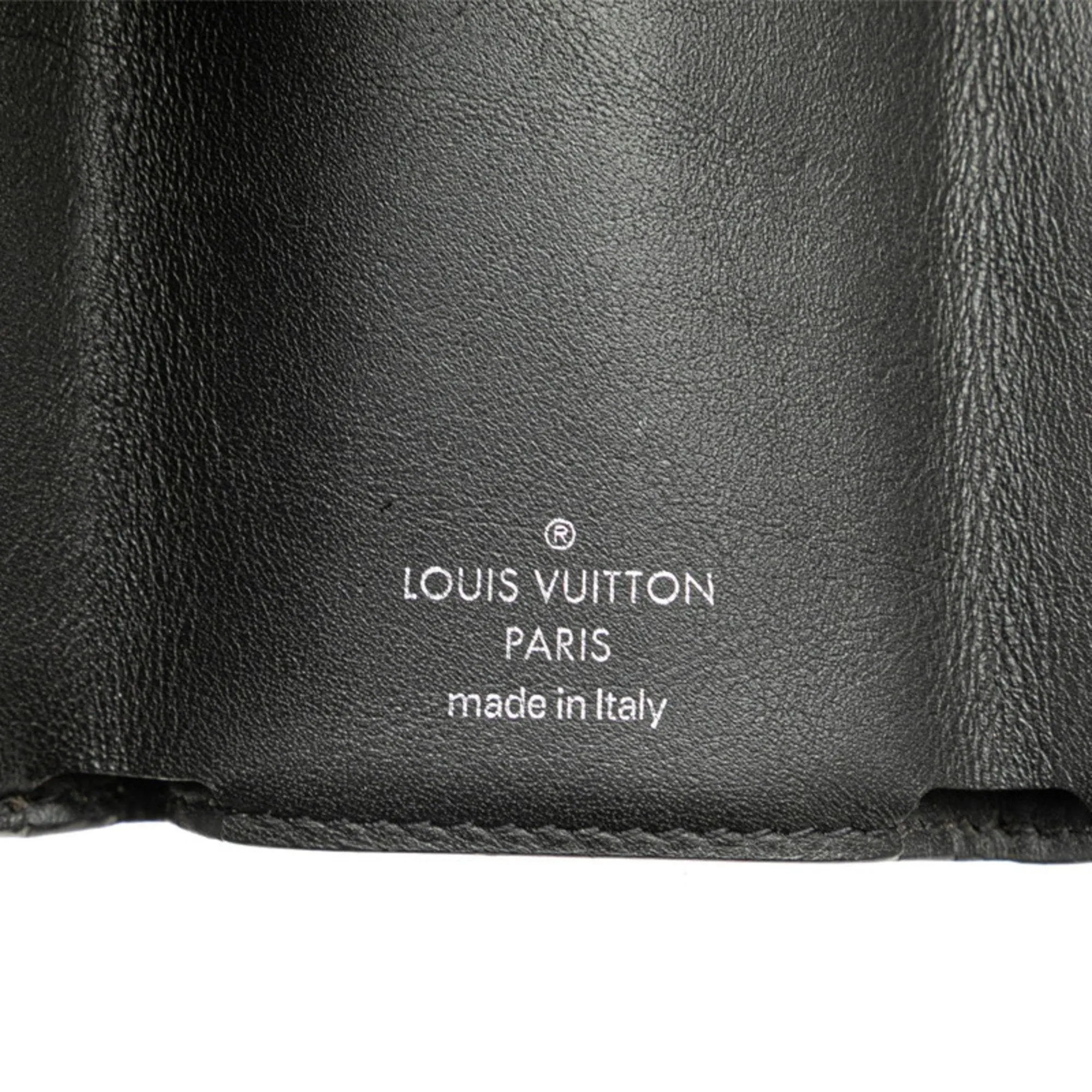 Louis Vuitton Monogram Eclipse  Monogram Eclipse Leather Bill Wallet (Tri-Fold) (Pre-Owned)