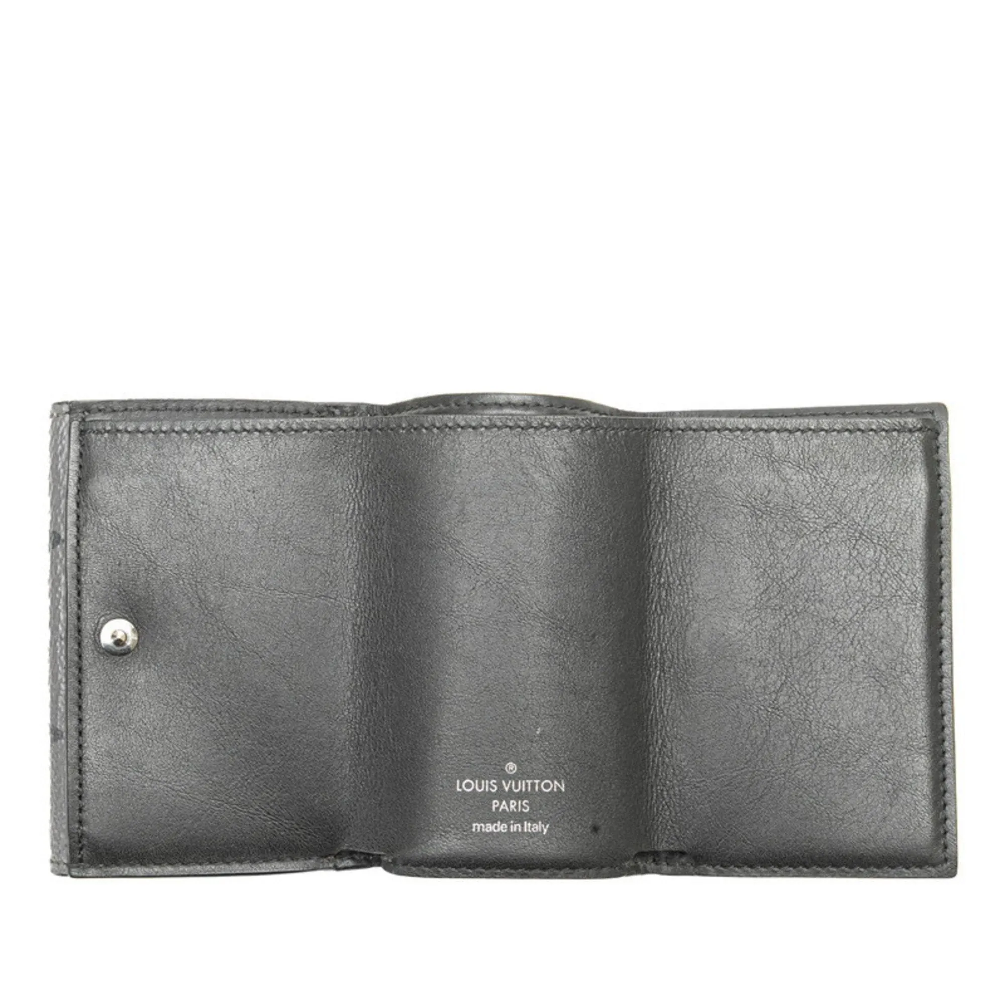 Louis Vuitton Monogram Eclipse  Monogram Eclipse Leather Bill Wallet (Tri-Fold) (Pre-Owned)