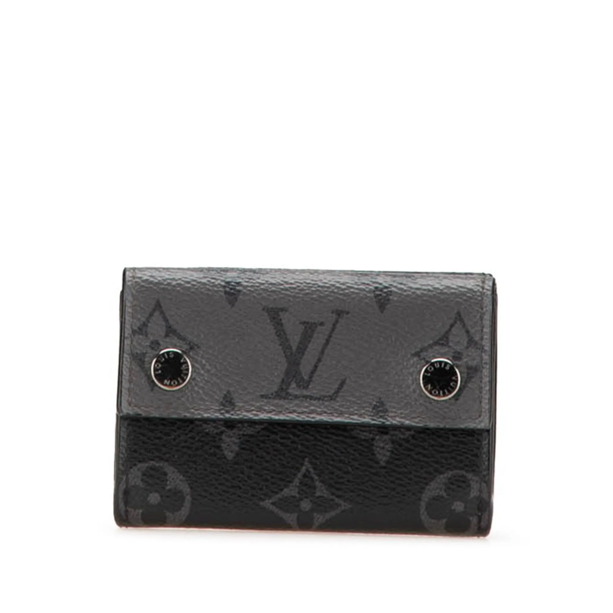 Louis Vuitton Monogram Eclipse  Monogram Eclipse Leather Bill Wallet (Tri-Fold) (Pre-Owned)
