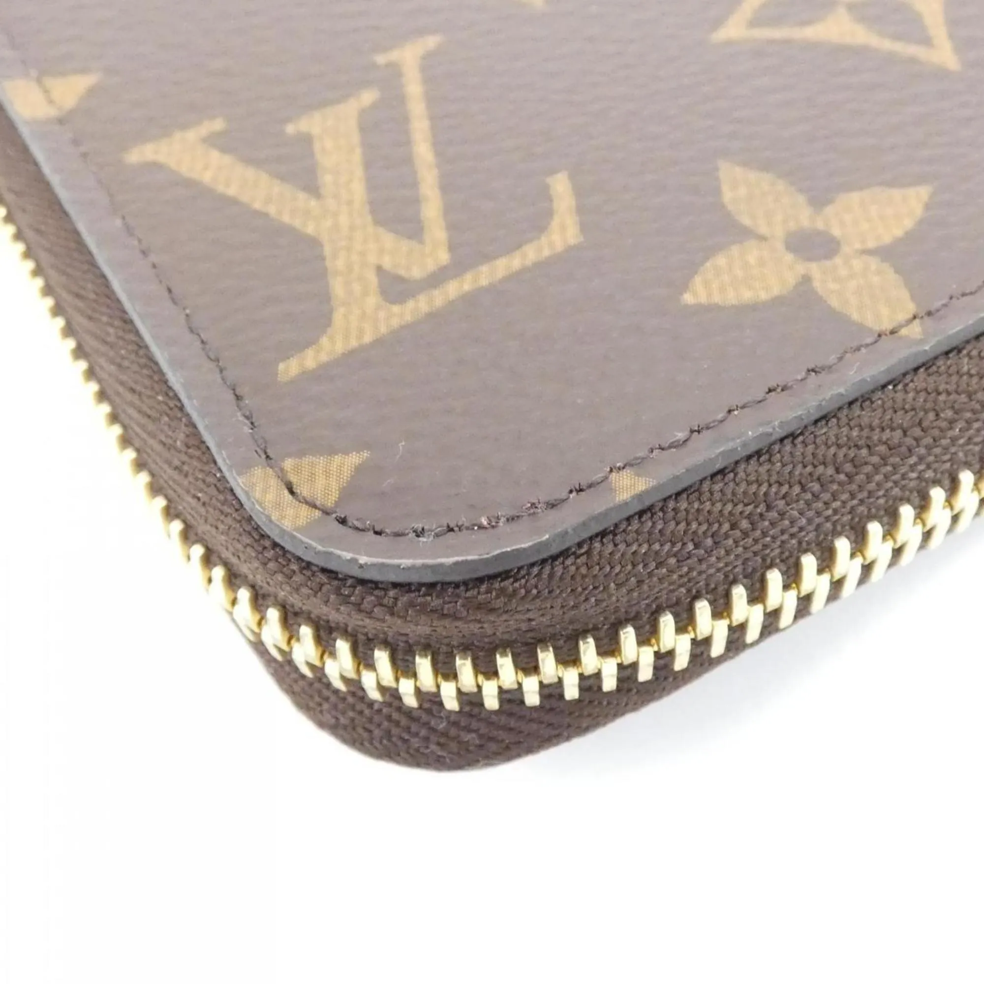 Louis Vuitton Monogram Marron Rose Ballerine Coated Canvas Long Wallet (Bi-Fold) (Pre-Owned)