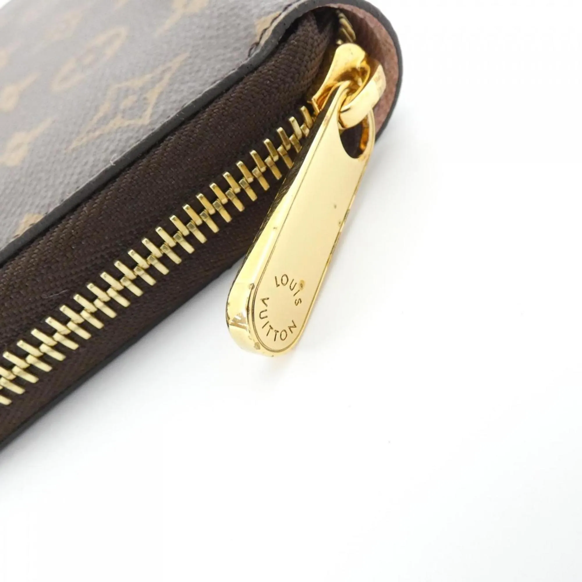 Louis Vuitton Monogram Marron Rose Ballerine Coated Canvas Long Wallet (Bi-Fold) (Pre-Owned)