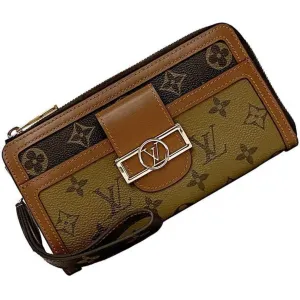 Louis Vuitton  Monogram Reverse Monogram Reverse Leather Long Wallet (Bi-Fold) (Pre-Owned)