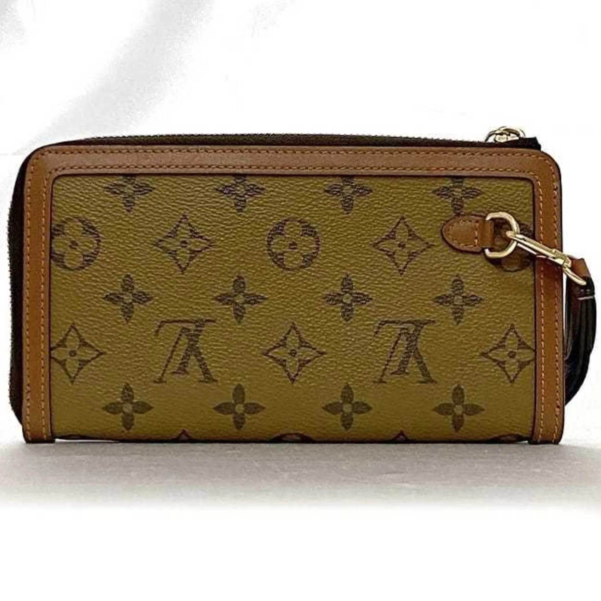 Louis Vuitton  Monogram Reverse Monogram Reverse Leather Long Wallet (Bi-Fold) (Pre-Owned)