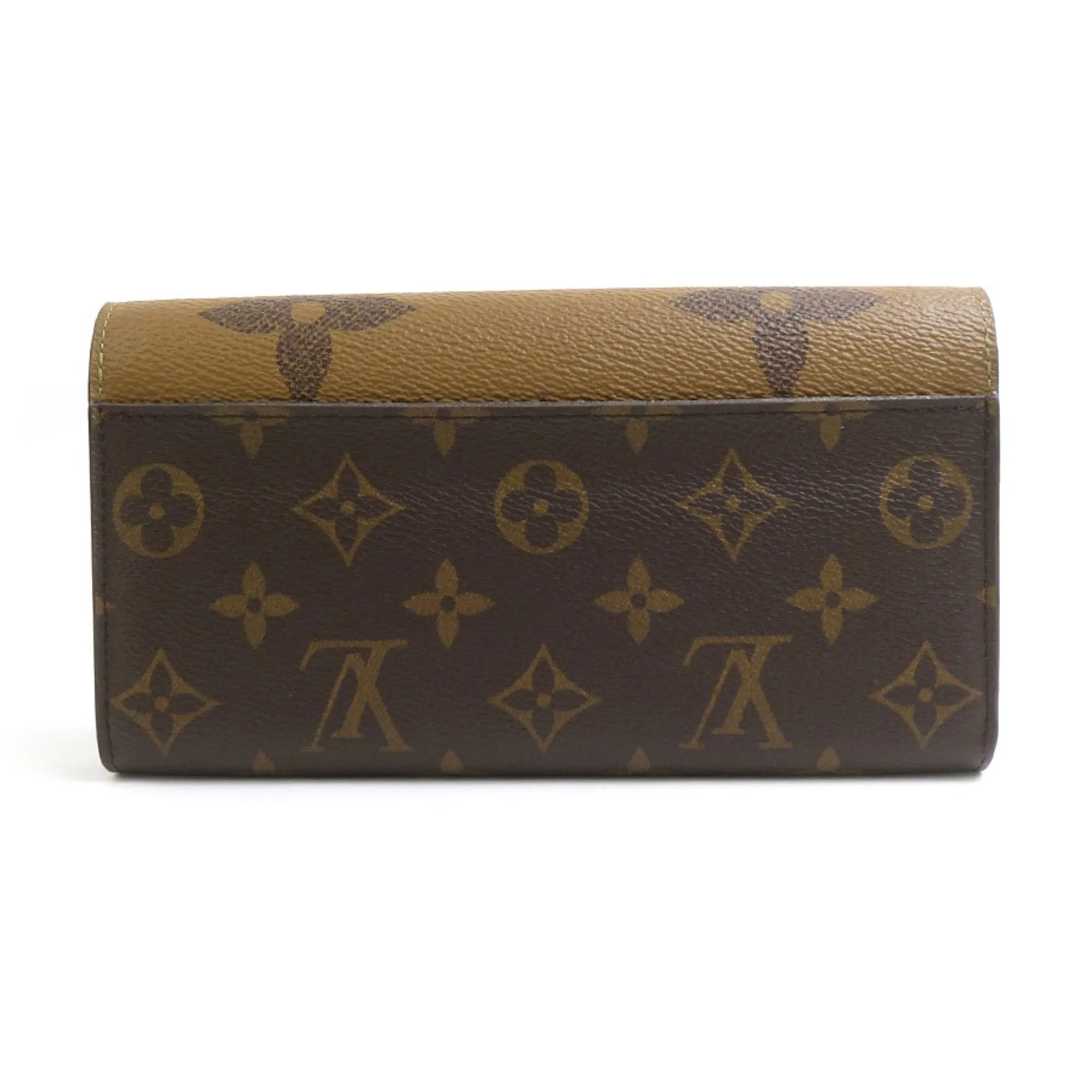 Louis Vuitton Monogram Reverse Monogram Reverse Long Wallet (Bi-Fold) (Pre-Owned)
