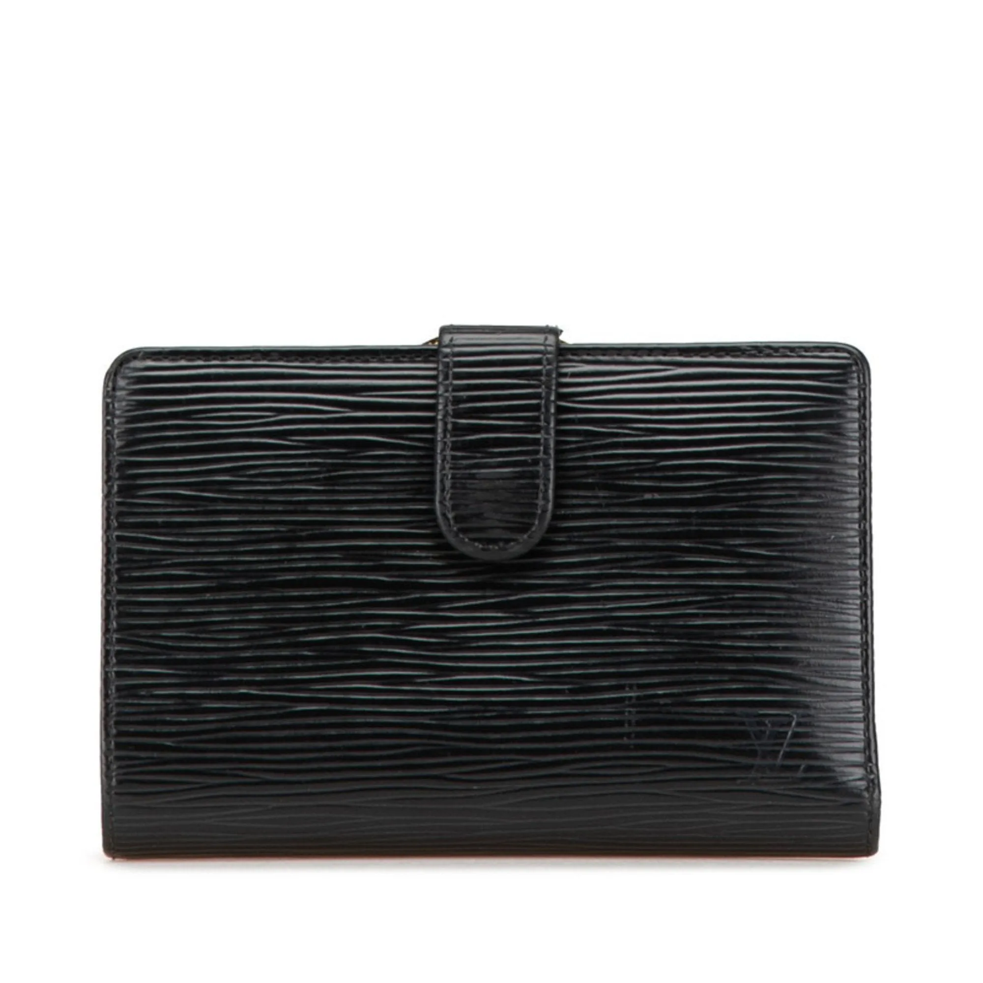 Louis Vuitton Noir Leather Wallet (Bi-Fold) (Pre-Owned)