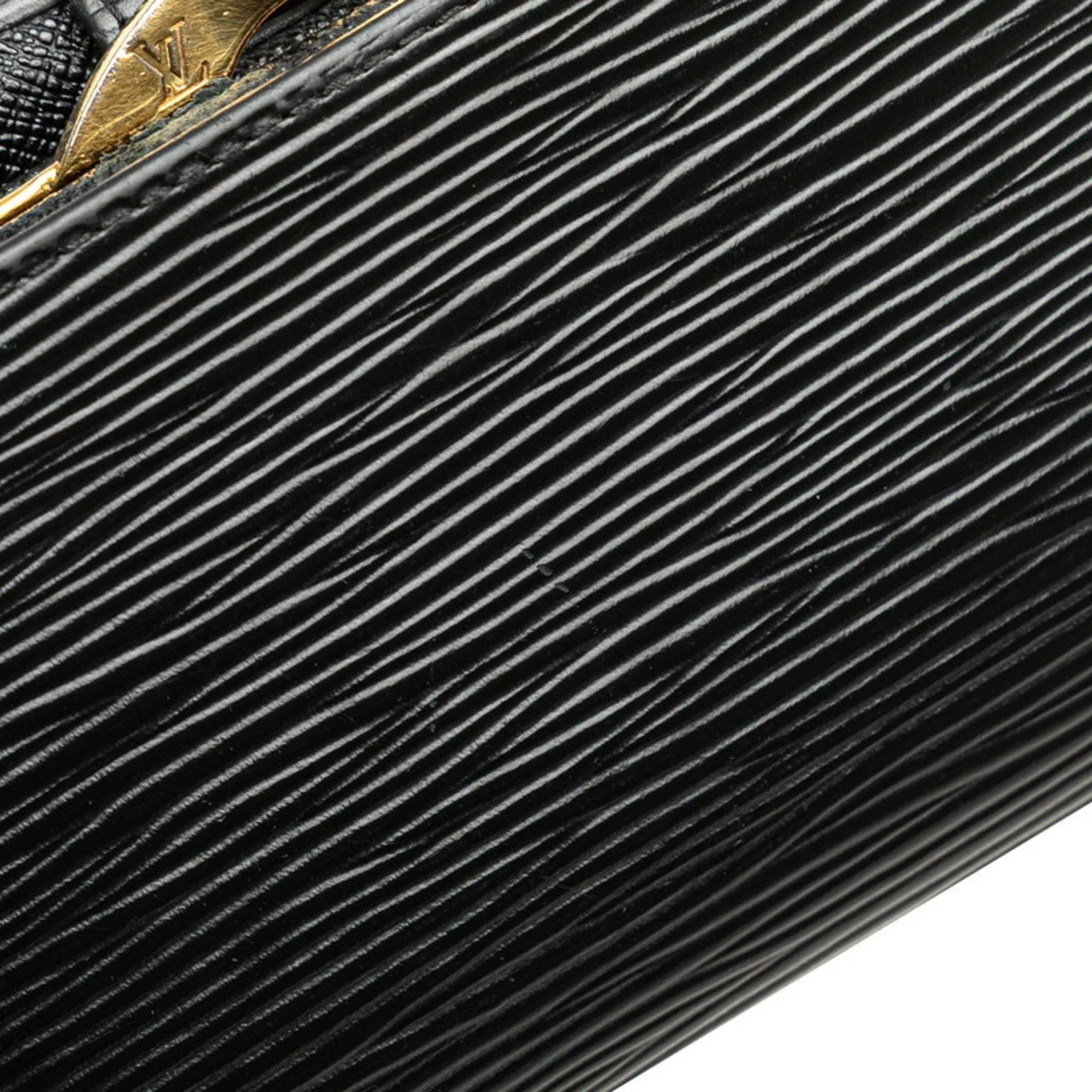 Louis Vuitton Noir Leather Wallet (Bi-Fold) (Pre-Owned)