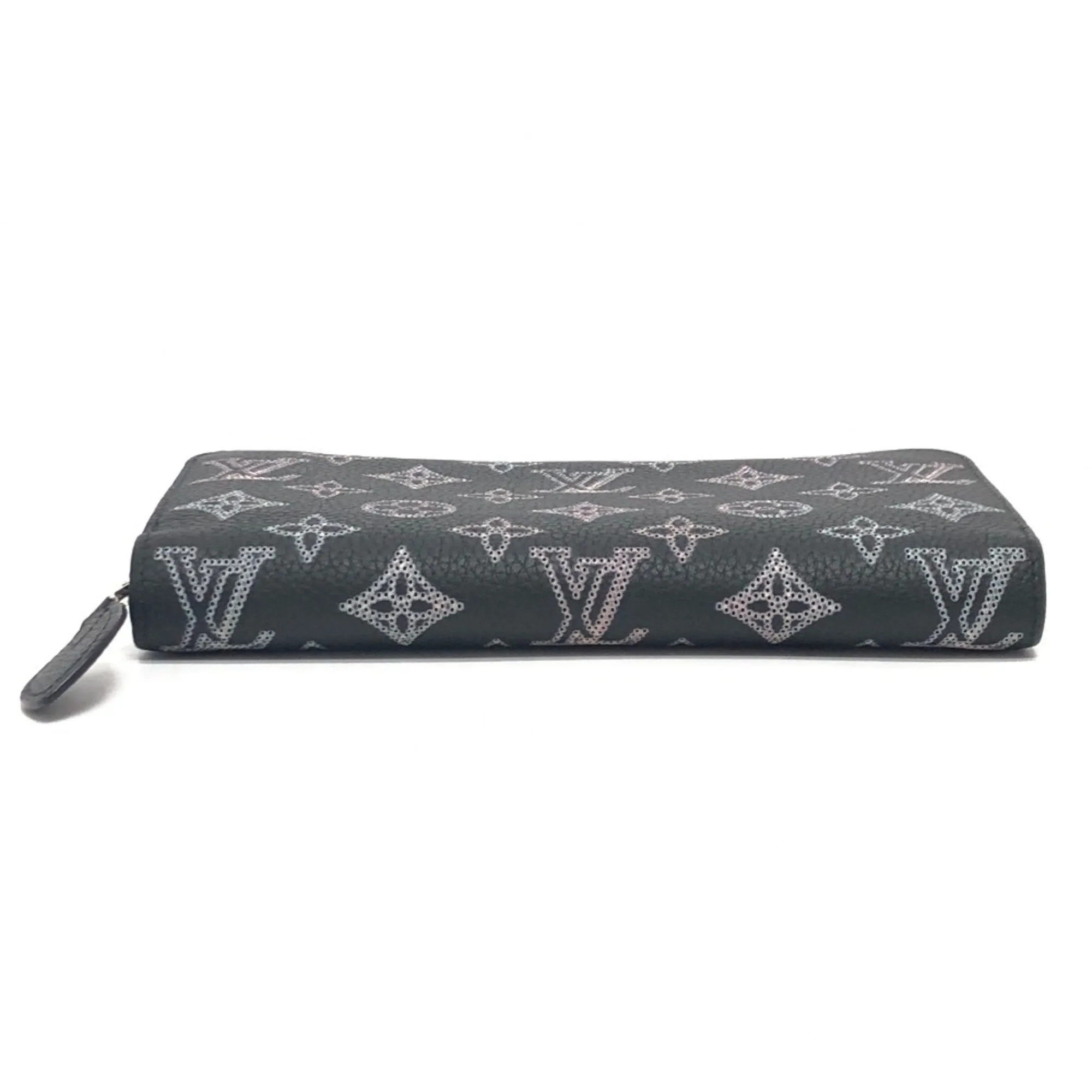 Louis Vuitton Noir Mahina Leather Long Wallet (Bi-Fold) (Pre-Owned)