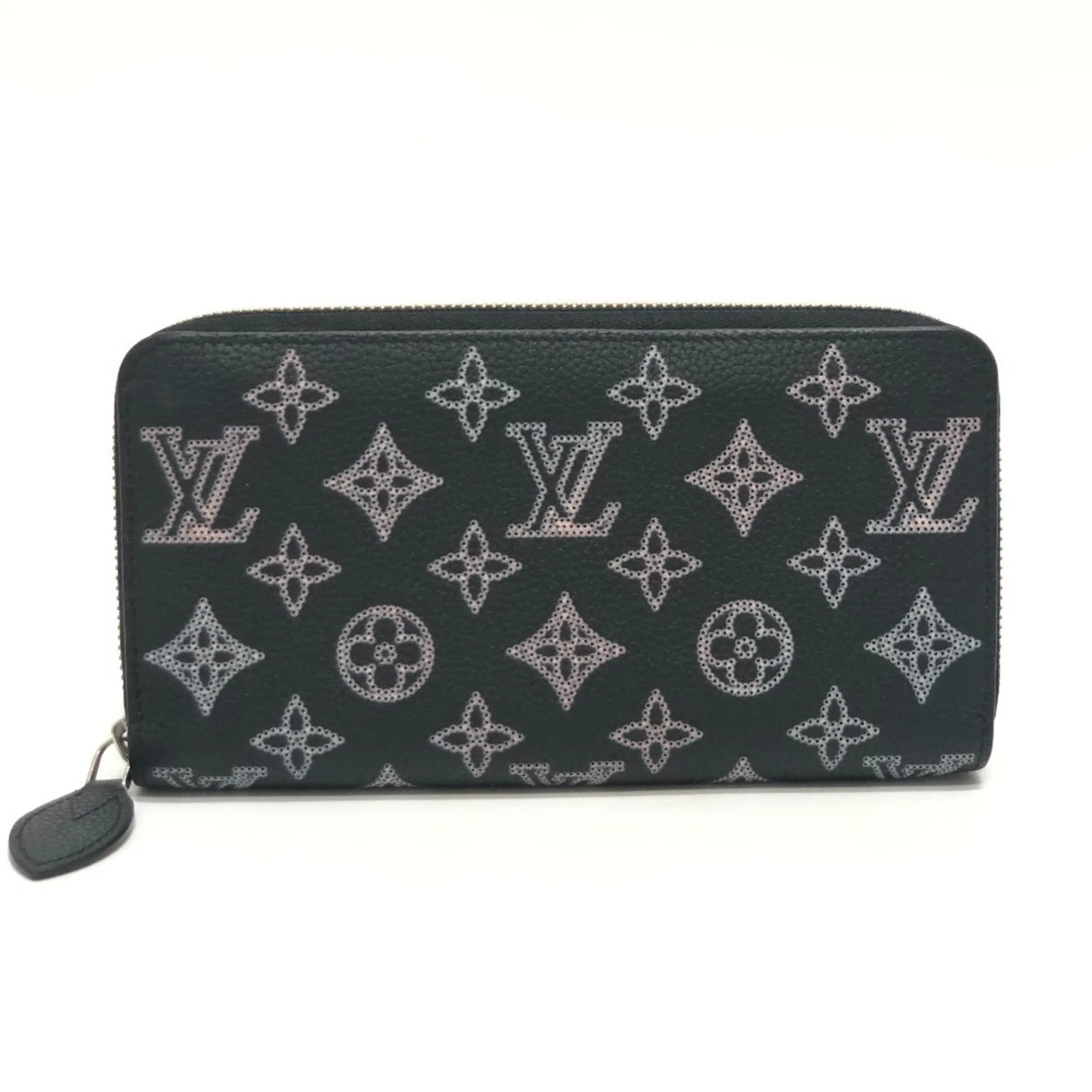 Louis Vuitton Noir Mahina Leather Long Wallet (Bi-Fold) (Pre-Owned)