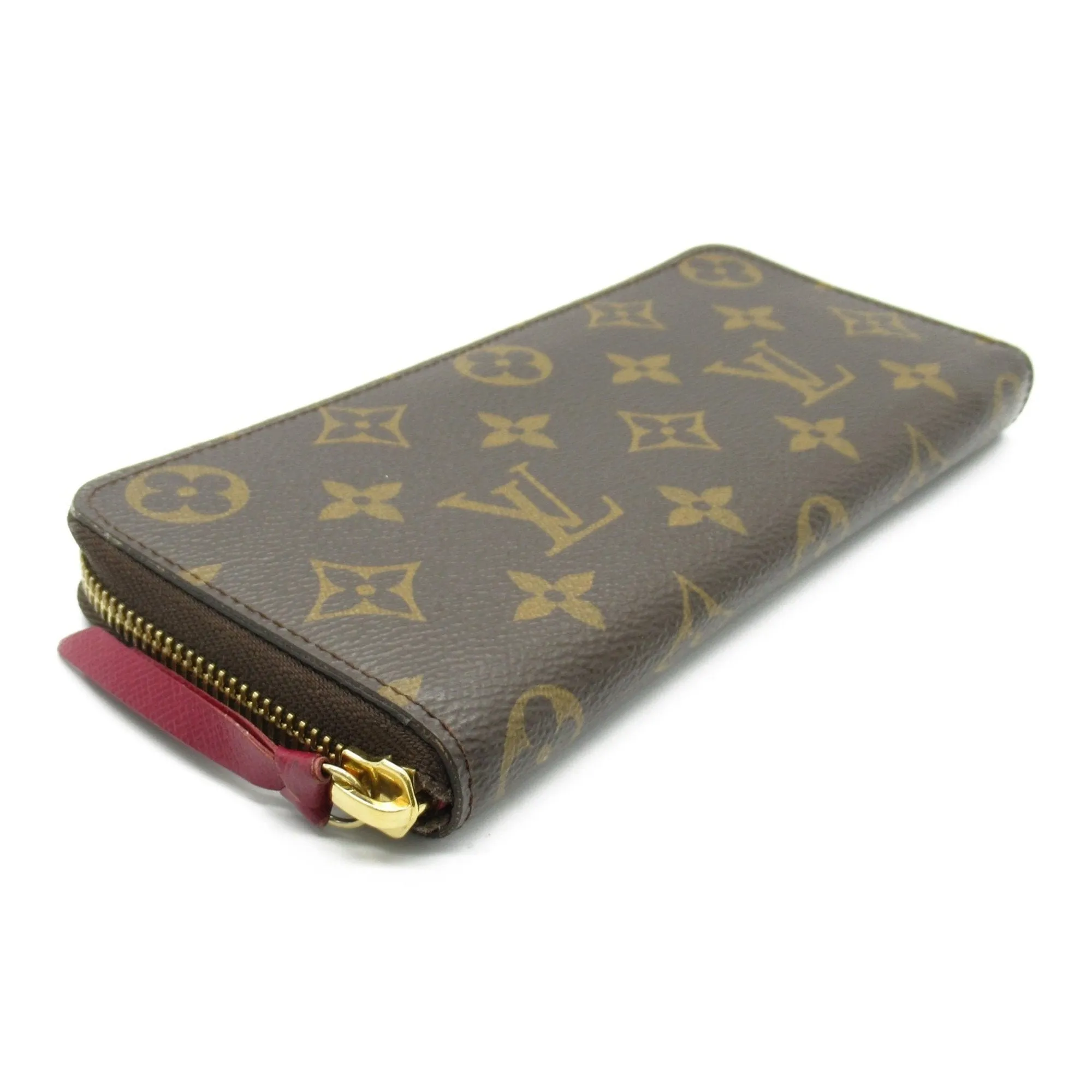 Louis Vuitton pink Coated Canvas Long Wallet (Bi-Fold) (Pre-Owned)