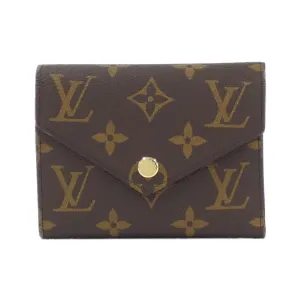 Louis Vuitton pink Marron Coated Canvas Wallet (Tri-Fold) (Pre-Owned)