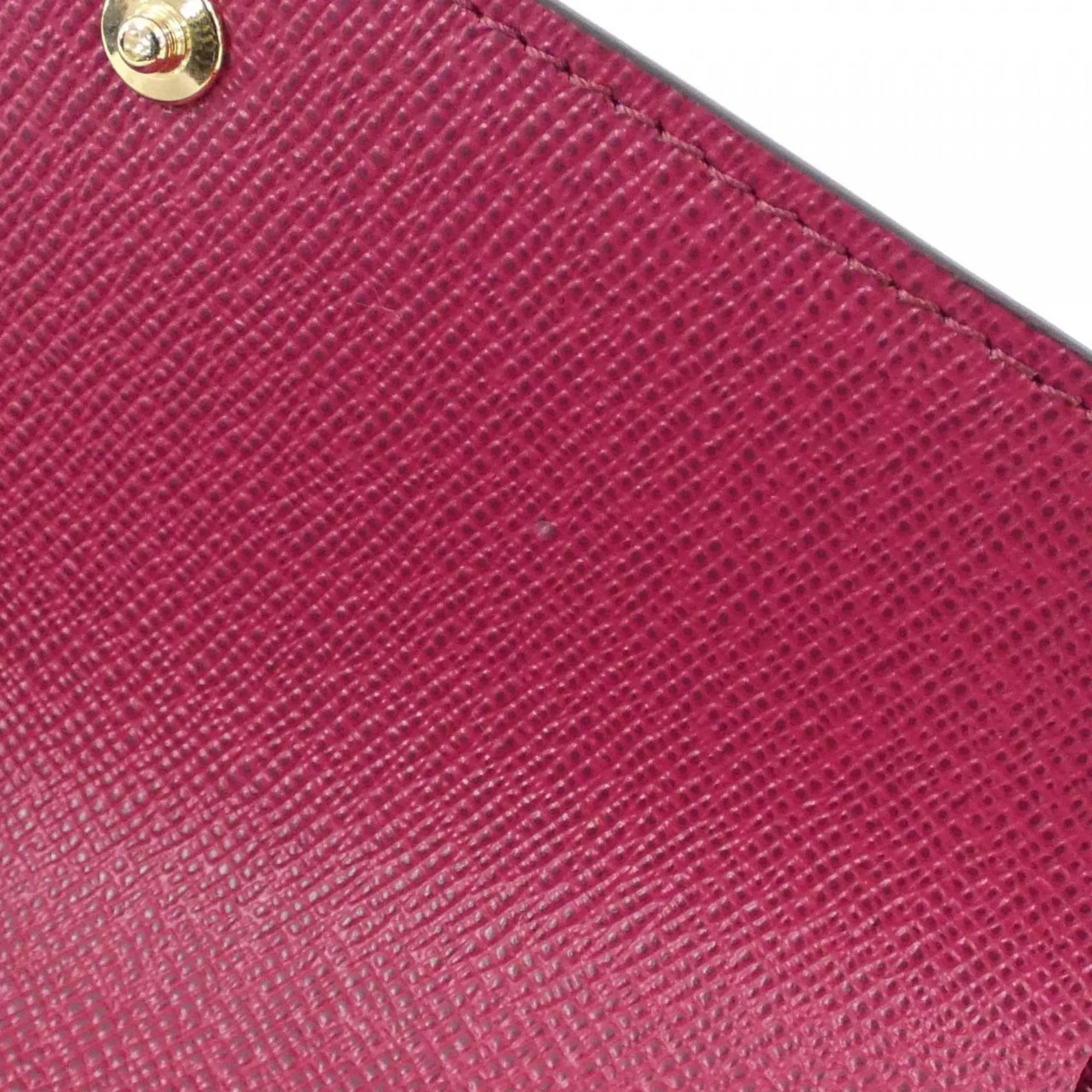 Louis Vuitton pink Marron Coated Canvas Wallet (Tri-Fold) (Pre-Owned)