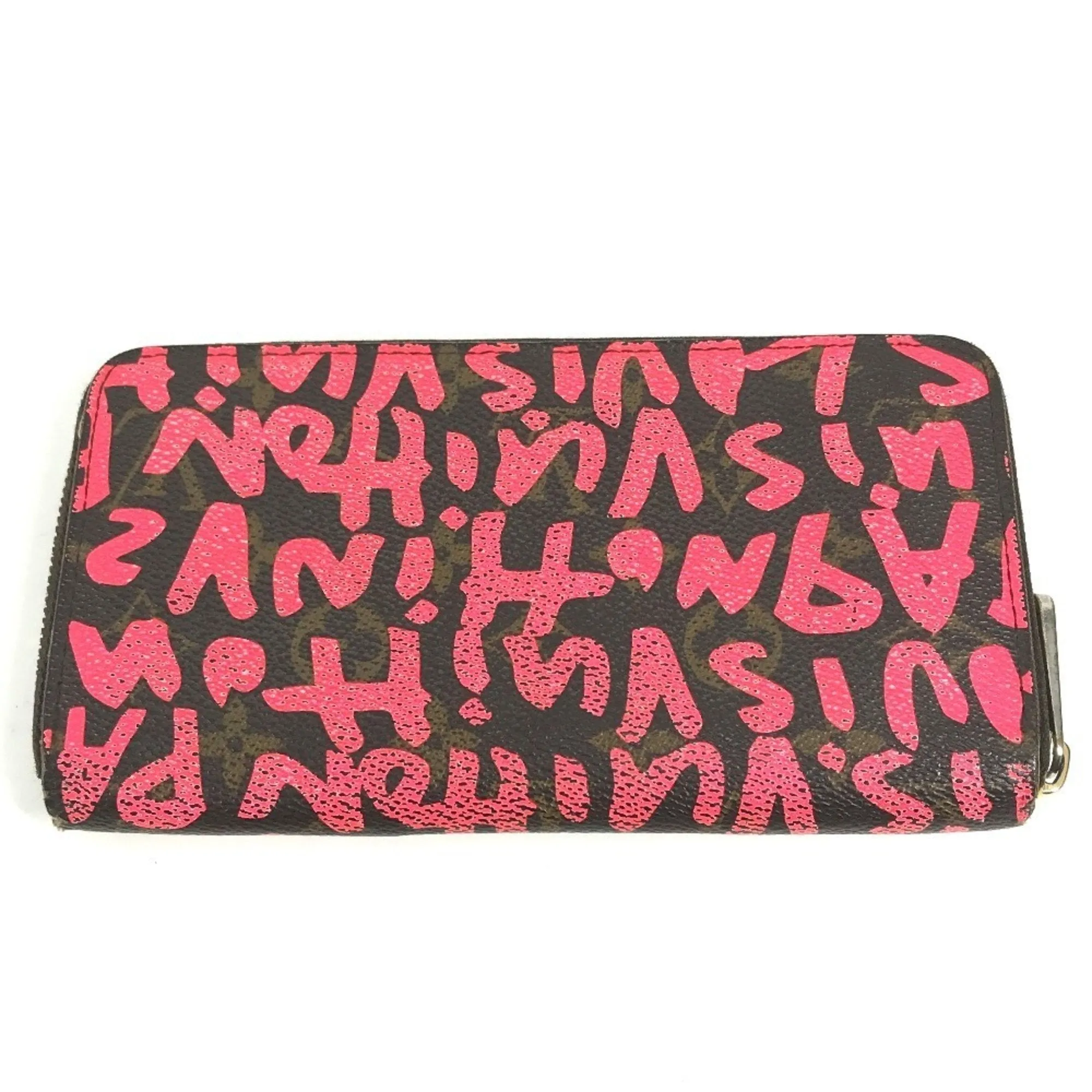 Louis Vuitton pink Monogram Graffiti Canvas Long Wallet (Bi-Fold) (Pre-Owned)