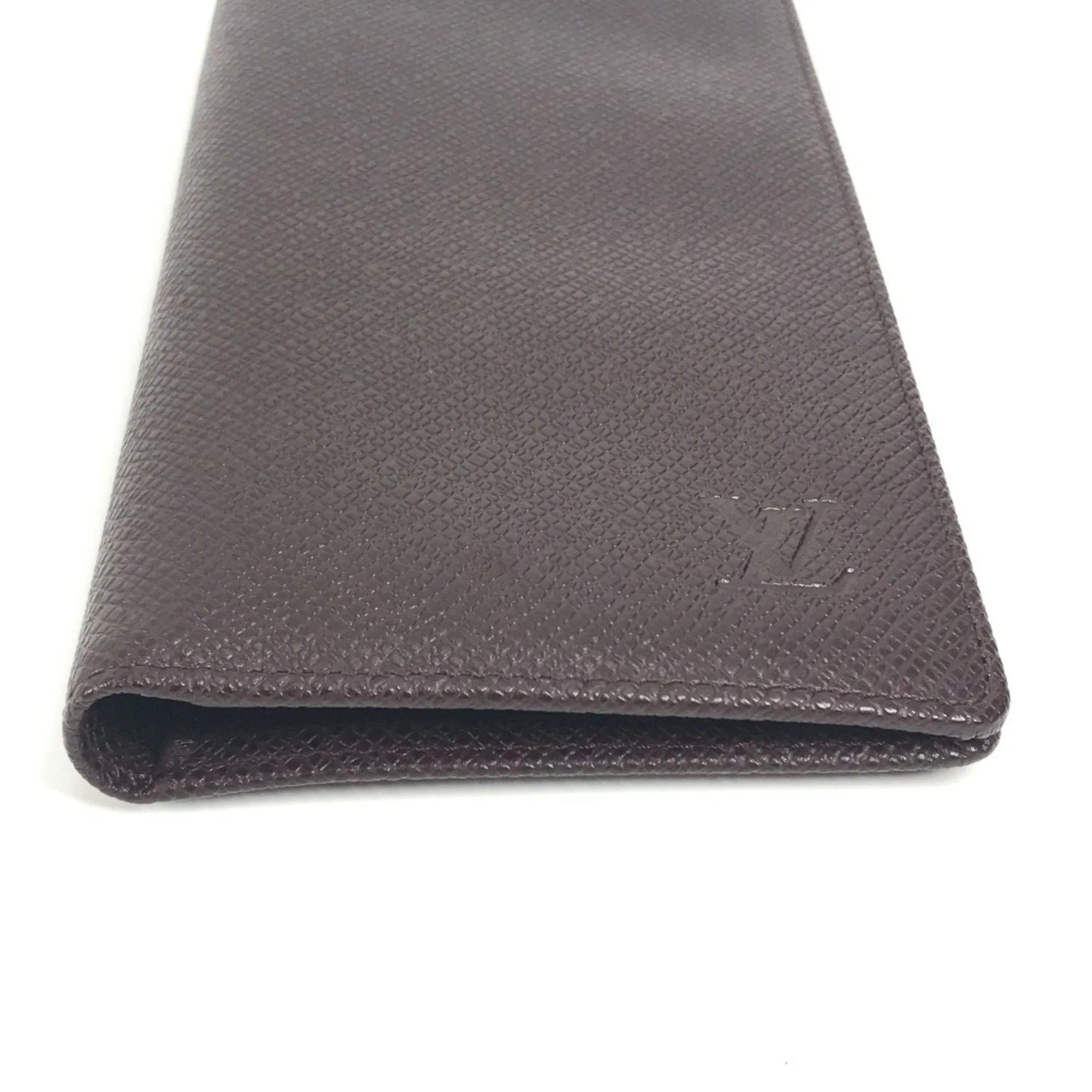 Louis Vuitton Taiga Acajou Taiga Leather Long Bill Wallet (Bi-Fold) (Pre-Owned)