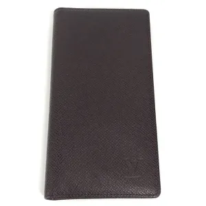 Louis Vuitton Taiga Acajou Taiga Leather Long Bill Wallet (Bi-Fold) (Pre-Owned)
