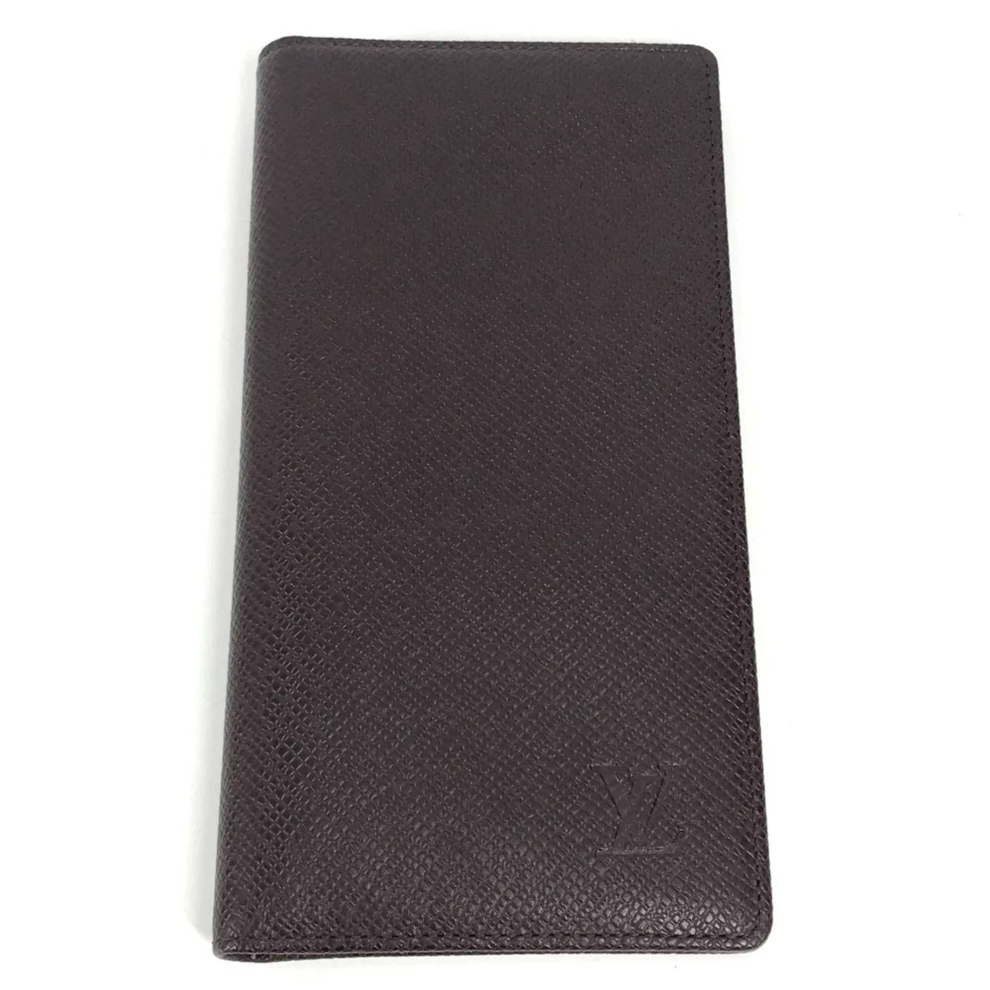 Louis Vuitton Taiga Acajou Taiga Leather Long Bill Wallet (Bi-Fold) (Pre-Owned)