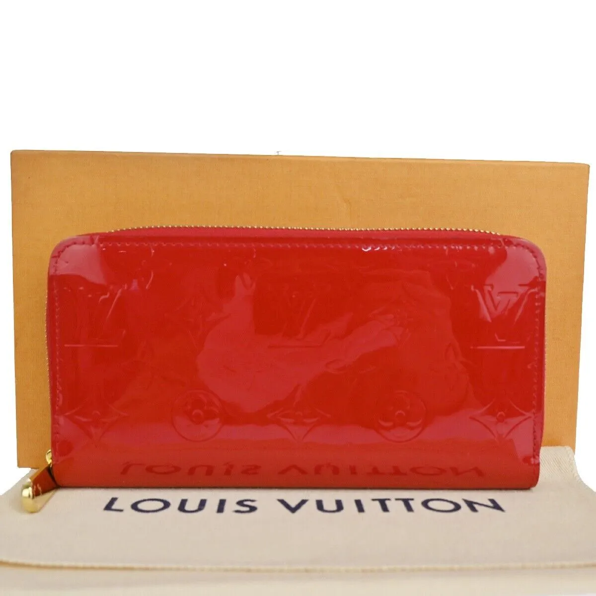 Louis Vuitton Zippy Wallet Patent Leather Wallet (Pre-Owned)