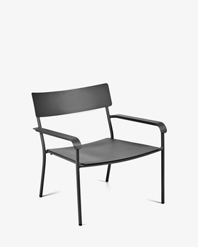 Lounge chair aluminium black August Outdoor Furniture cheap deals