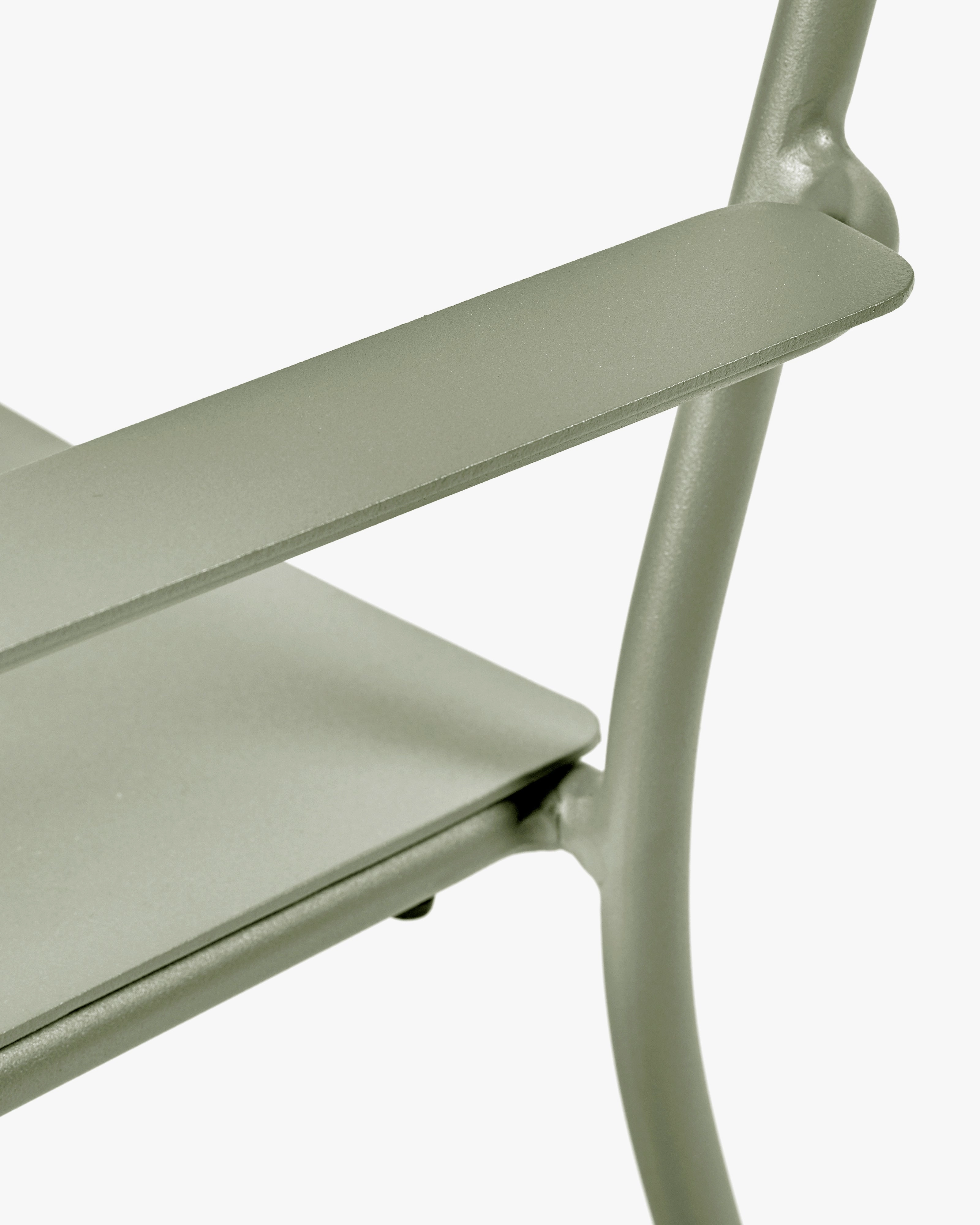 Lounge chair aluminium eucalyptus green August
