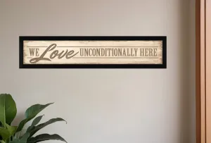 Love Unconditionally 1 Black Framed Print Wall Art Home Mirrors & Wall Art
