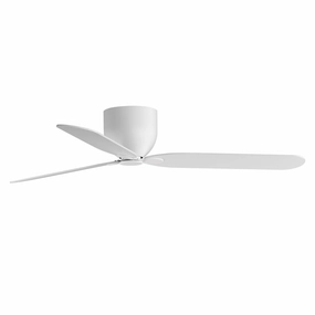 Lowell 52"Ceiling Fan Matte White Huggers FANS outlet store