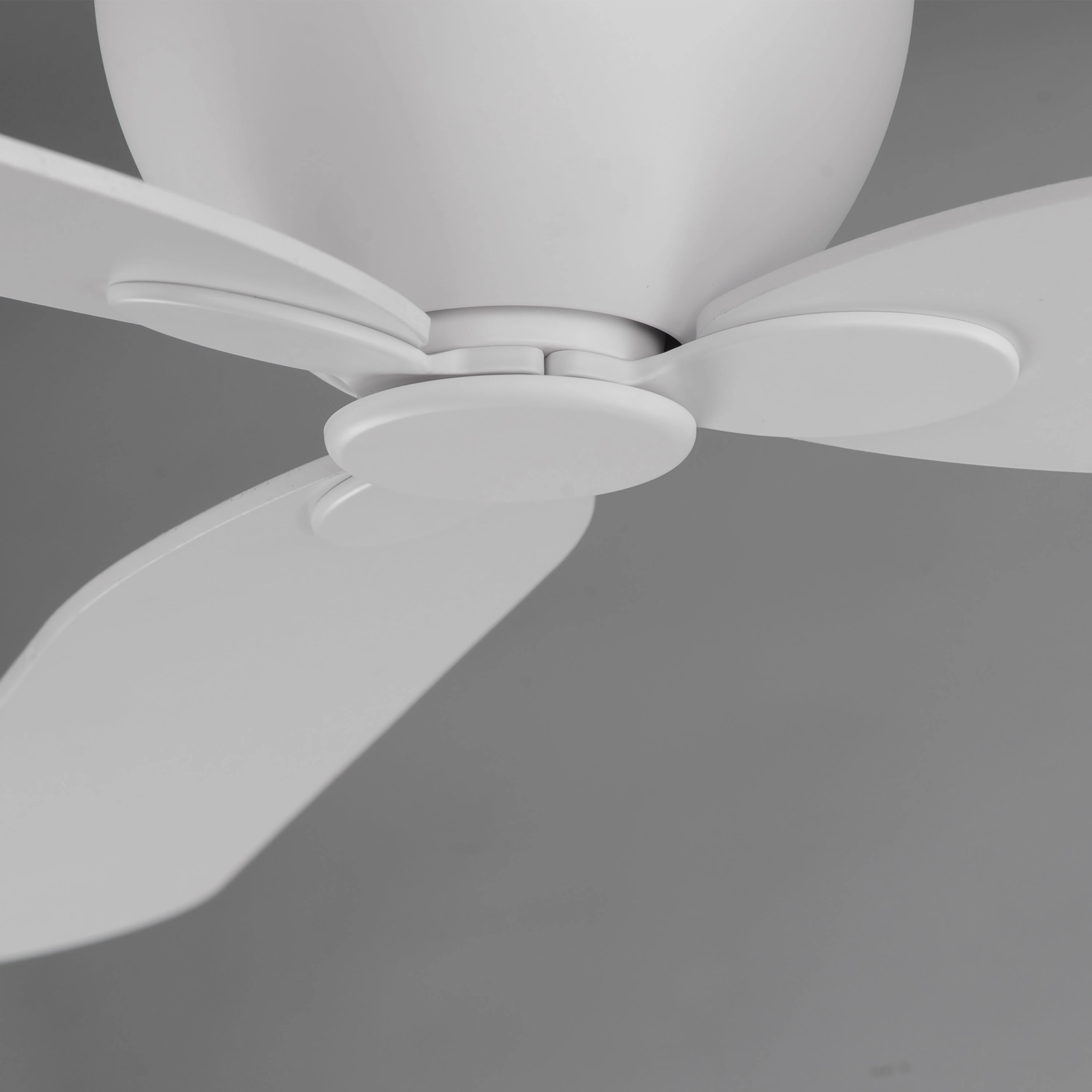 Lowell 52"Ceiling Fan Matte White Huggers Fans low price shop