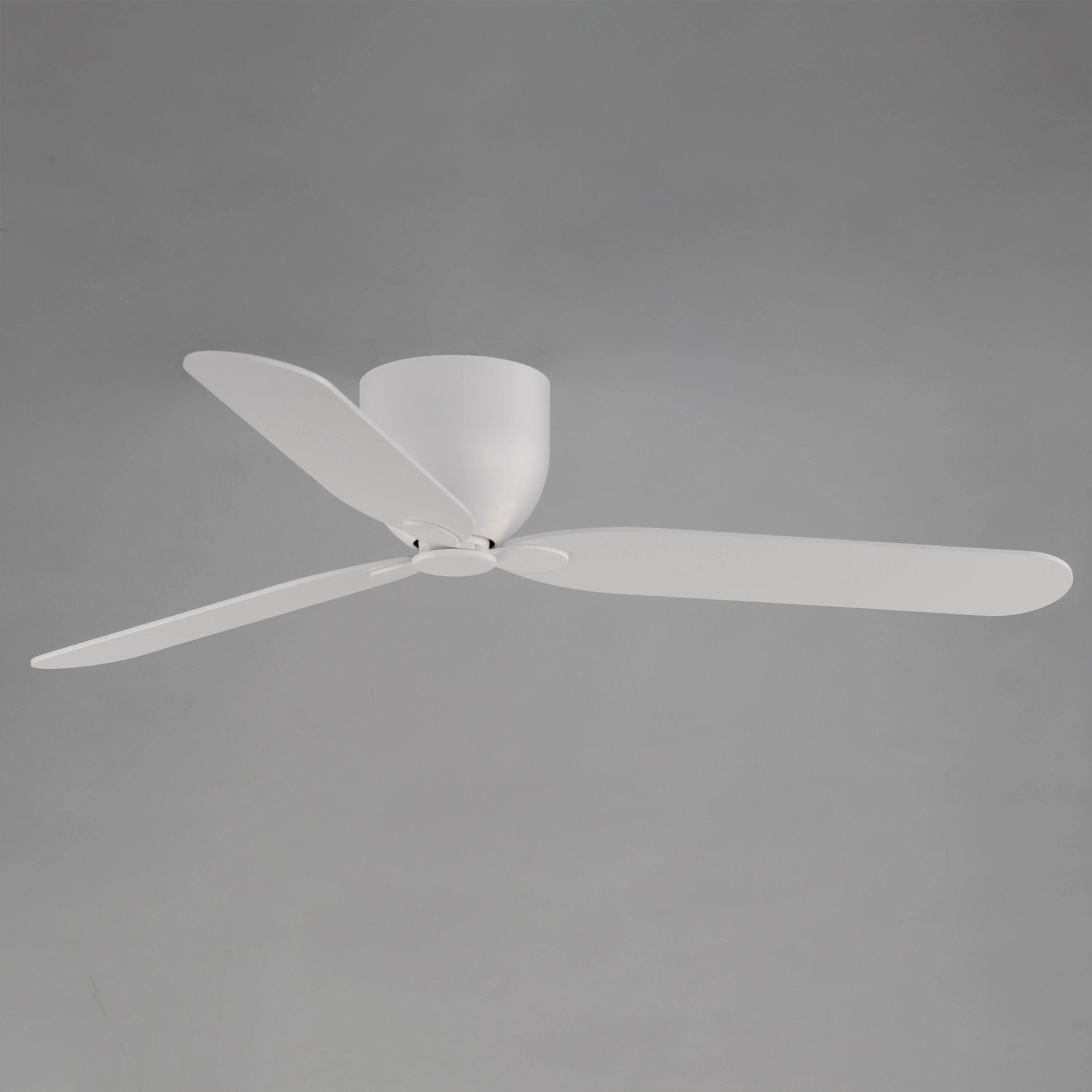 Lowell 52"Ceiling Fan Matte White Huggers Fans low price shop