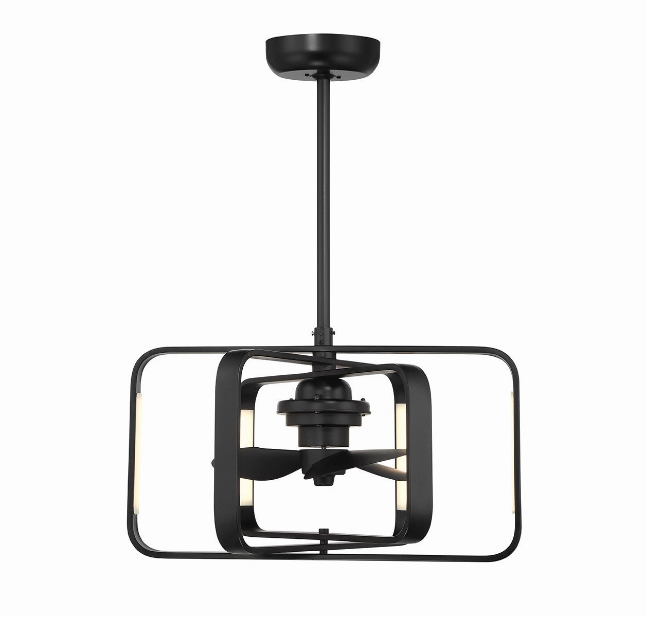 Lynx LED Fan D'Lier Matte Black Fandeliers FANS on sale now