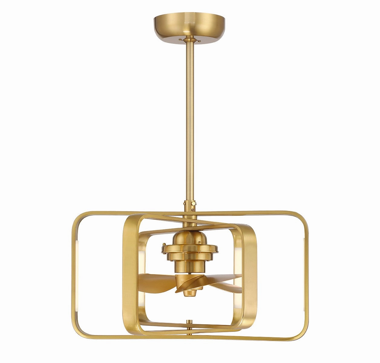 Lynx LED Fan D'Lier Warm Brass Fandeliers FANS on sale now