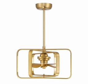 Lynx LED Fan D'Lier Warm Brass Fandeliers FANS on sale now