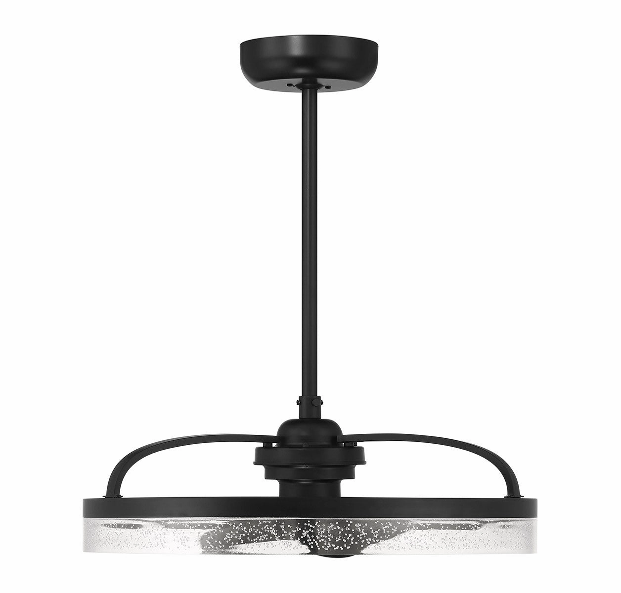 Lyria LED Fan D'Lier Matte Black Fandeliers at discount prices
