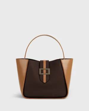 Mahjong Trapeze Bag (Espresso/Toffee)