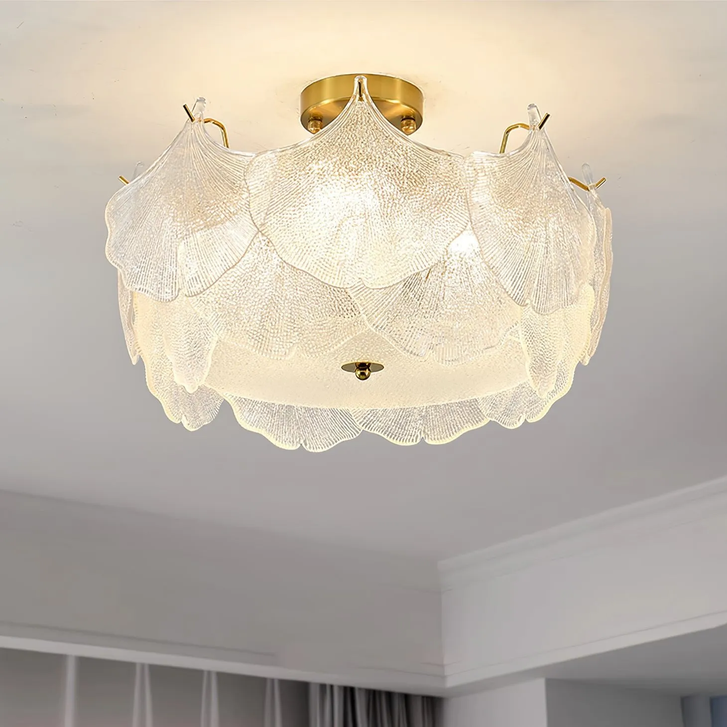 Maple Leaf Cluster Ceiling Light
