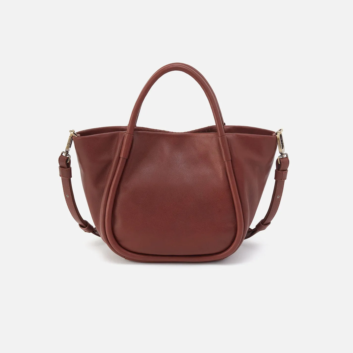 Margot Satchel in Suede - Sequoia