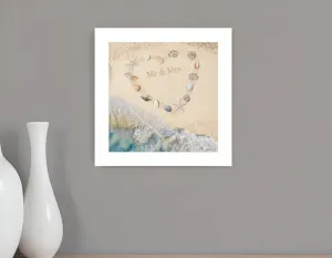 Marriage is a Beach 2 White Framed Print Wall Art Cheap Wall Mirrors & Decor