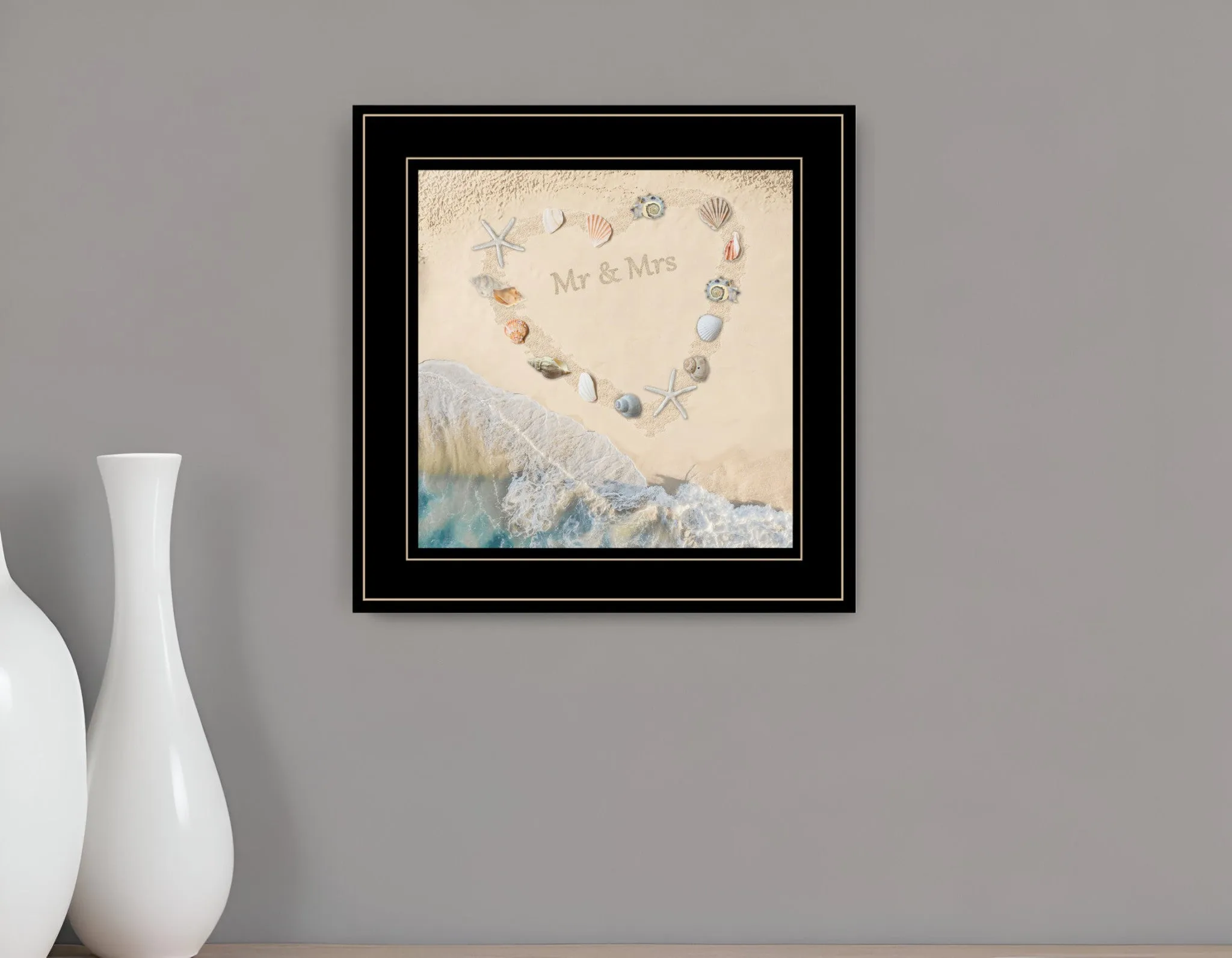 Marriage is a Beach 3 Black Framed Print Wall Art Buy Wall Decor with deals