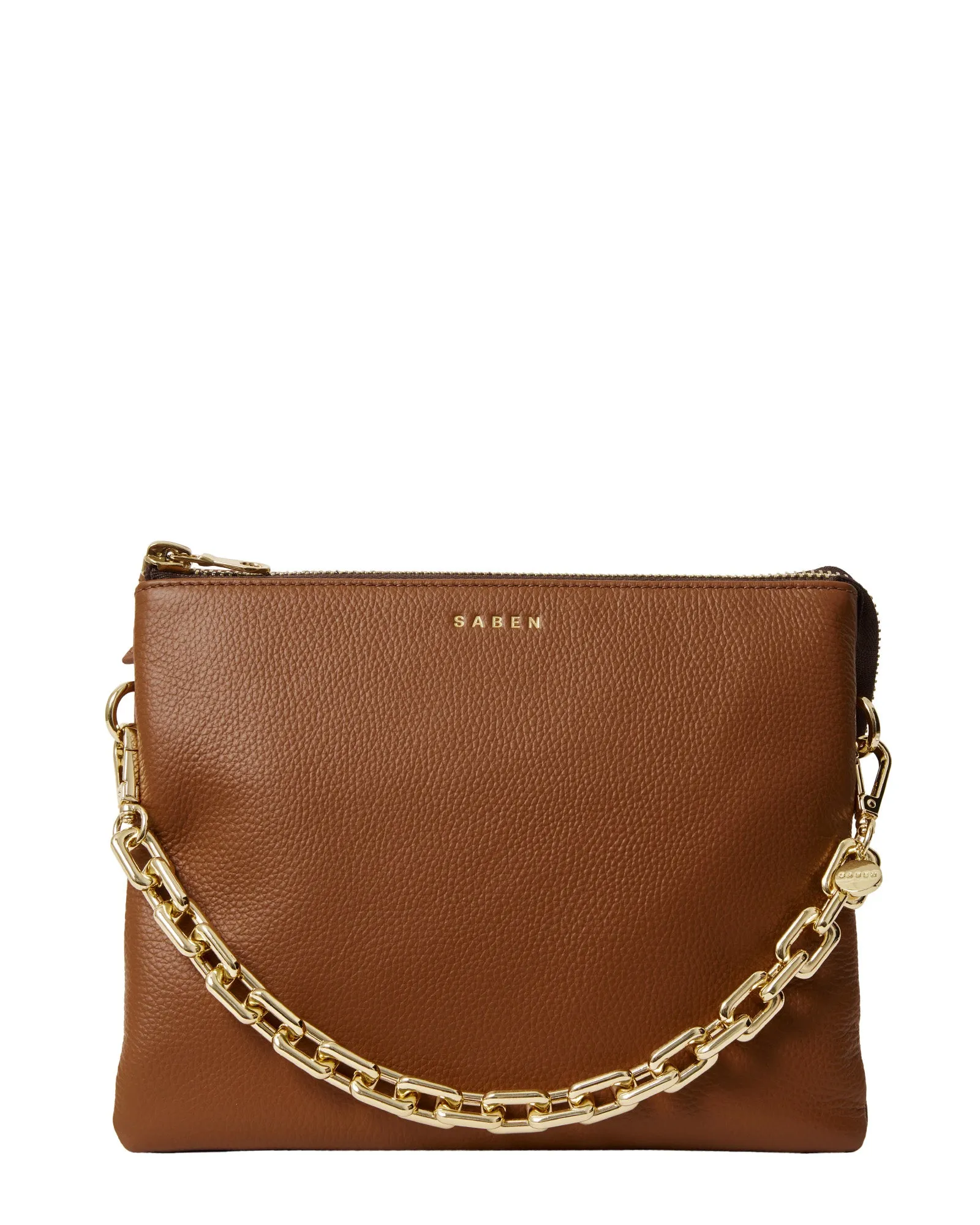 Matilda Crossbody Tan   Chunky Chain