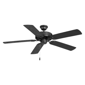 Maxim Basic-Max 89915BK Ceiling Fan - Black Flushmount Fans low price