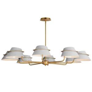 Maxim Lucas 25228LFGNAB Chandelier Light - Natural Aged Brass Chandeliers Lighting online store