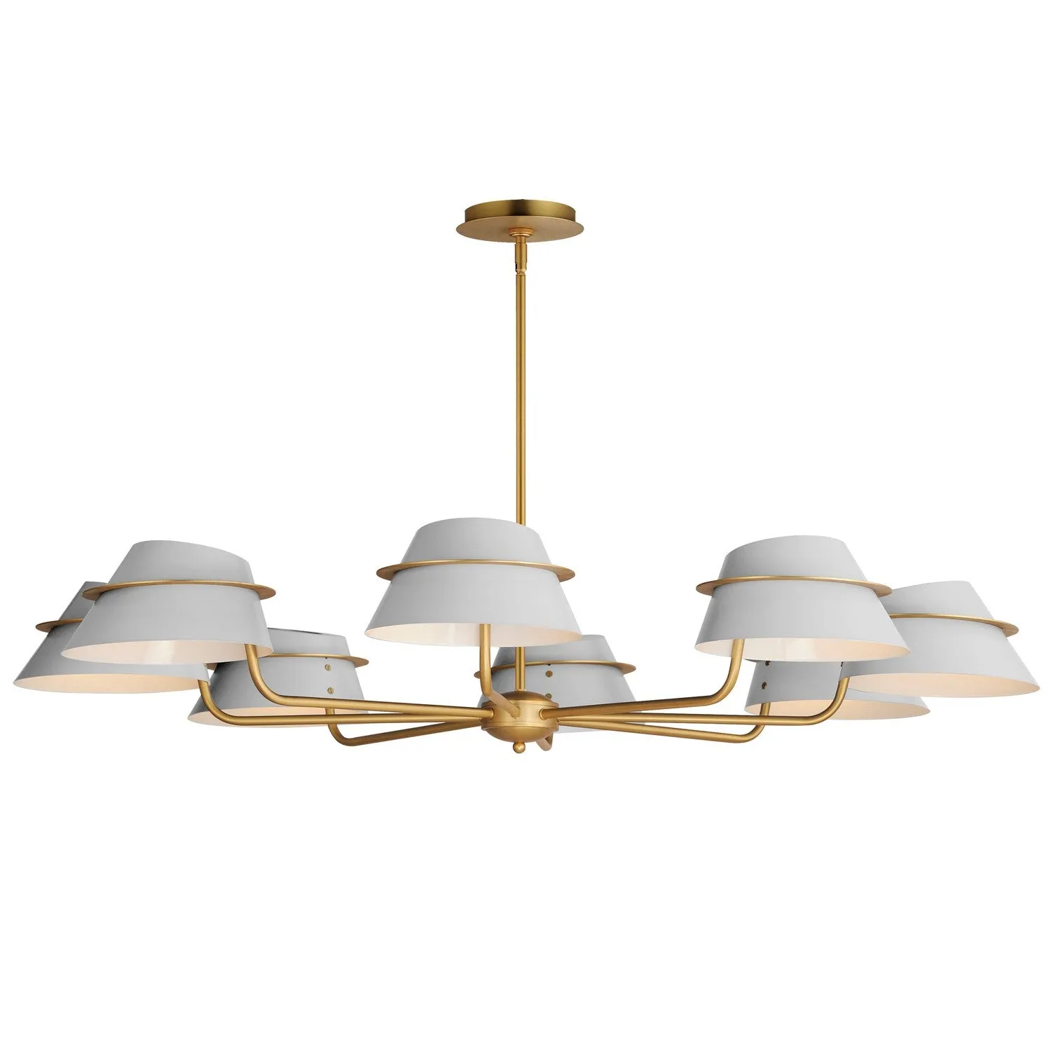 Maxim Lucas 25228LFGNAB Chandelier Light - Natural Aged Brass Chandeliers Lighting online store