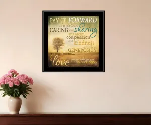 Meaning of Pay it Forward 3 Black Framed Print Wall Art Modern Wall Accents store