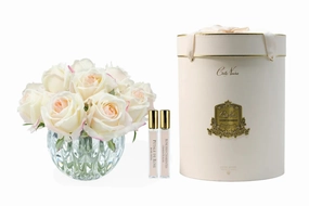 Medium Bowl Blush Pink Rose Buds - Pink Box with Gold Cote Noire Home Fragrance sale