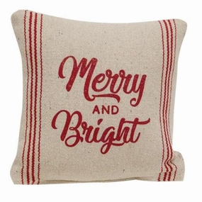 Merry & Bright Red Striped Pillow Decorative Accessories hot offers