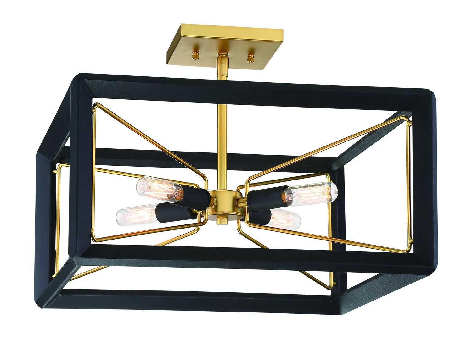Metropolitan Four Light Semi Flush Mount Low Ceiling Lights sale