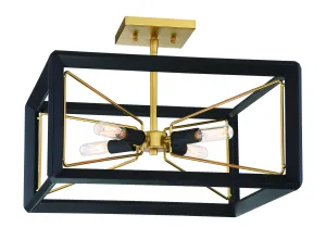 Metropolitan Four Light Semi Flush Mount Low Ceiling Lights sale