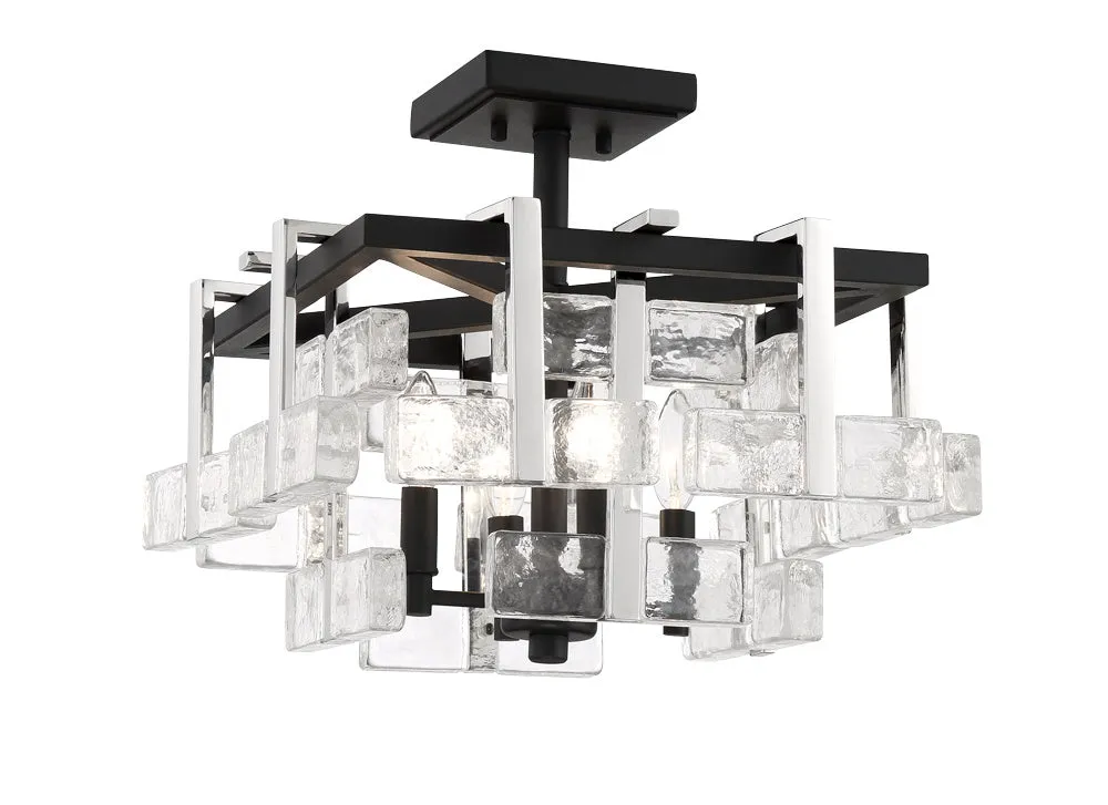 Metropolitan Four Light Semi Flush Mount Low Ceiling Lights sale