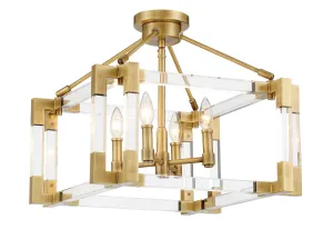 Metropolitan Four Lights Semi Flush Mount Low Ceiling Lights sale