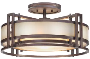 Metropolitan Three Light Semi Flush Mount Low Ceiling Lights sale