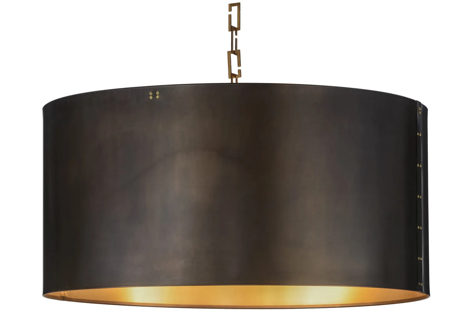 Meyda Tiffany Cilindro 153356 Chandelier Light - Craftsman Brown,Satin Brass Chandeliers on sale