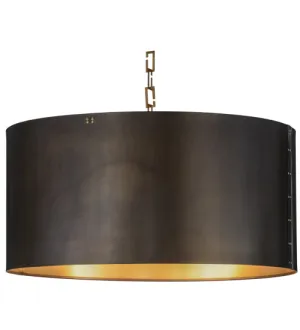 Meyda Tiffany Cilindro 153356 Chandelier Light - Craftsman Brown,Satin Brass Affordable Chandeliers for home