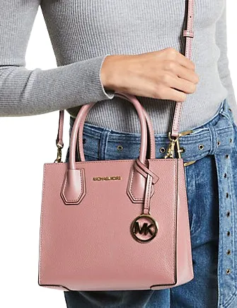 Michael Michael Kors Mercer Medium Pebbled Leather Crossbody Bag